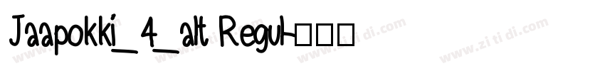 Jaapokki_4_alt Regul字体转换